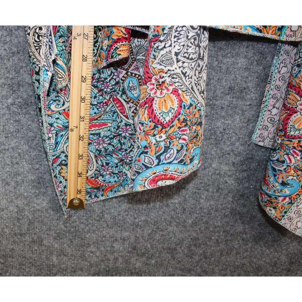 Women's‎ Kimono Cover-Up One-Size Paisley Print Multi Color